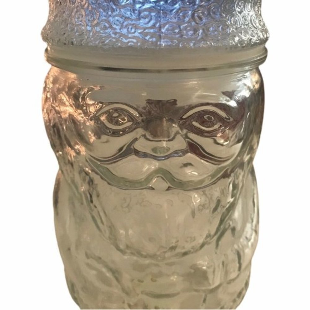 Vintage Kitschy Santa  Libbey Santa Claus Candy Jar Made in Canada - Picture 4 of 8